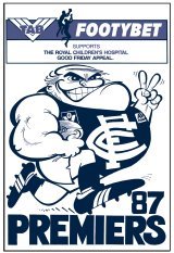 1987 Carlton WEG Reprinted Grand Final poster.